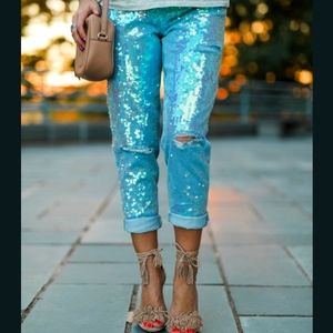 Rare top shop destroyed boyfriend jeans  blue